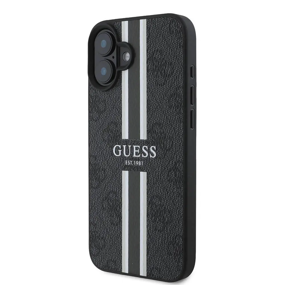 iPhone 16 Plus MagSafe Uyumlu 4G Şerit Tasarımlı Kılıf - Guess