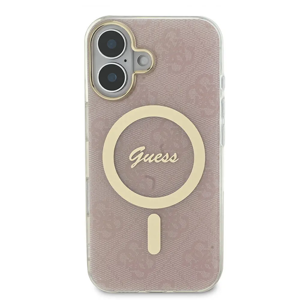 iPhone 16 Plus MagSafe Uyumlu 4G Desenli Kılıf - Guess Lisanslı