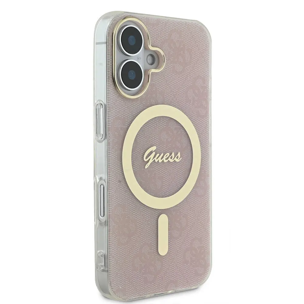 iPhone 16 Plus MagSafe Uyumlu 4G Desenli Kılıf - Guess Lisanslı