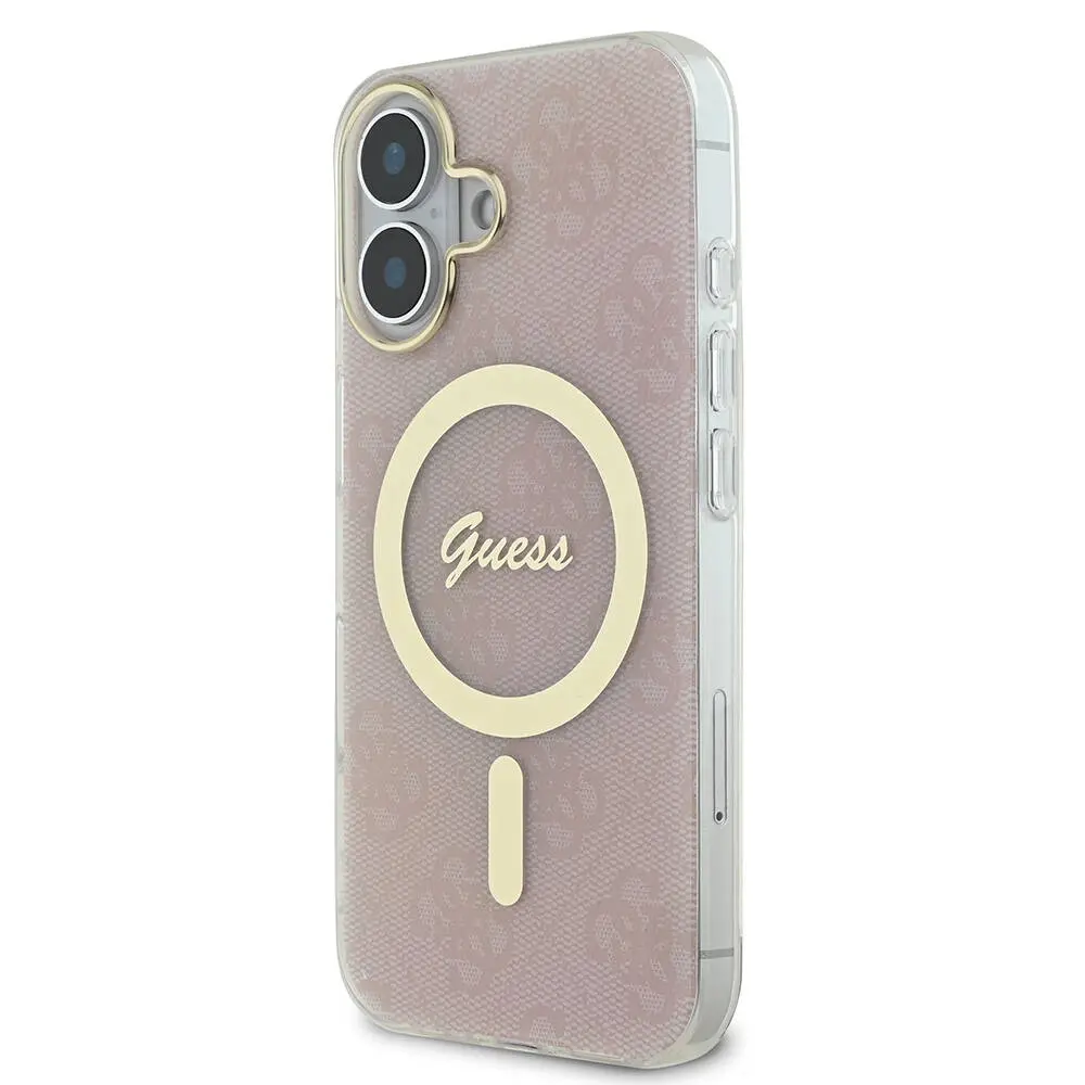 iPhone 16 Plus MagSafe Uyumlu 4G Desenli Kılıf - Guess Lisanslı