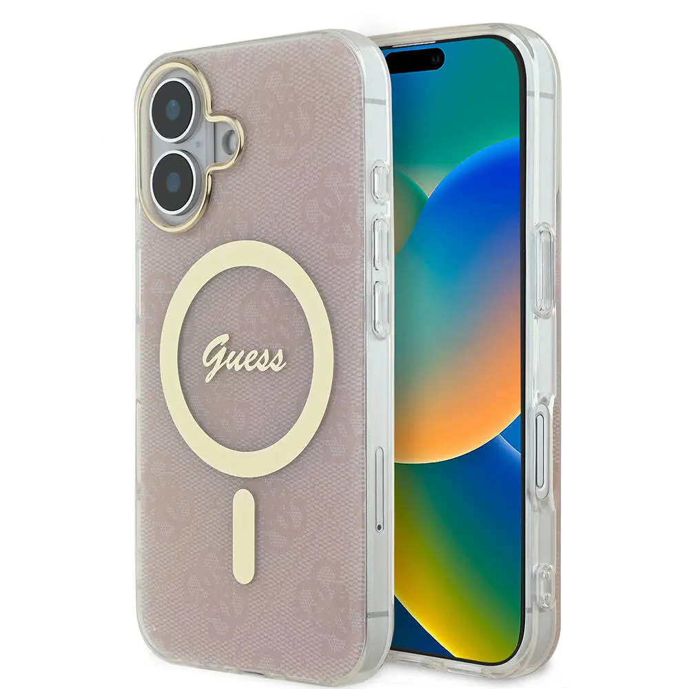 iPhone 16 Plus MagSafe Uyumlu 4G Desenli Kılıf - Guess Lisanslı