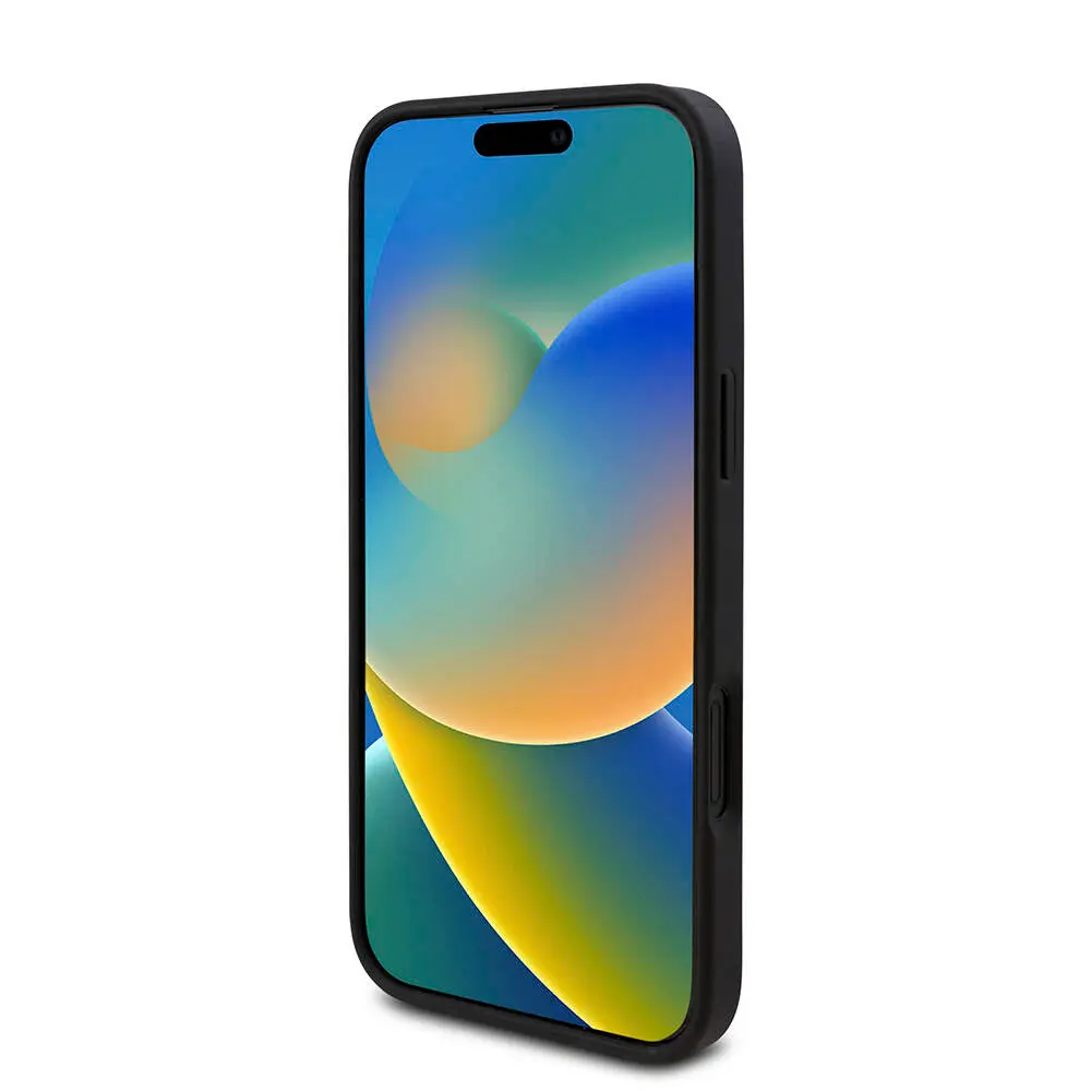 iPhone 16 Plus PU Deri 4G Desenli Kılıf - Guess Orjinal Lisanslı