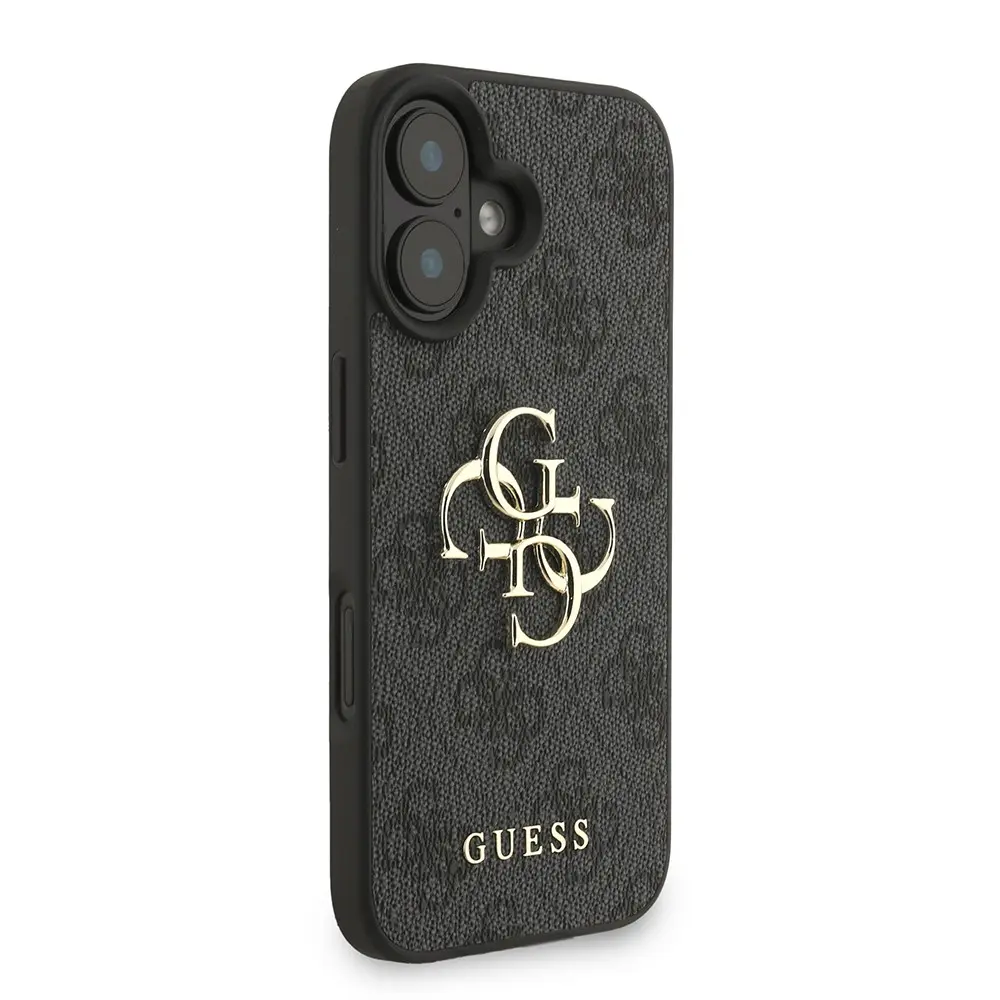iPhone 16 Plus Guess Lisanslı PU Deri Kılıf, Bilek Askı İpli ve Logolu