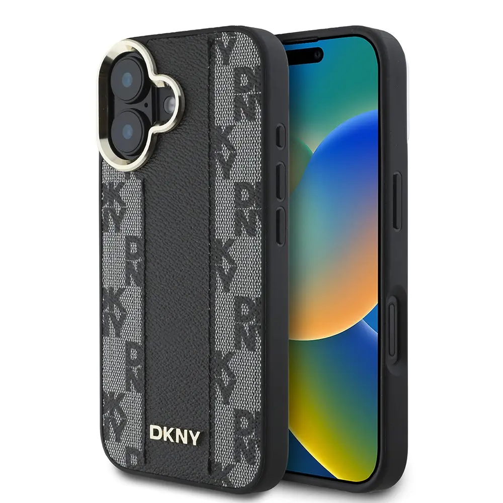 iPhone 16 Plus MagSafe Uyumlu Kılıf, 3D Checkered Desenli - DKNY