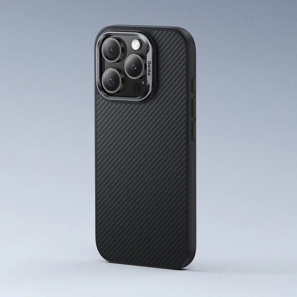 iPhone 16 Plus MagSafe Uyumlu Kevlar Kılıf - Benks Hybrid ArmorPro