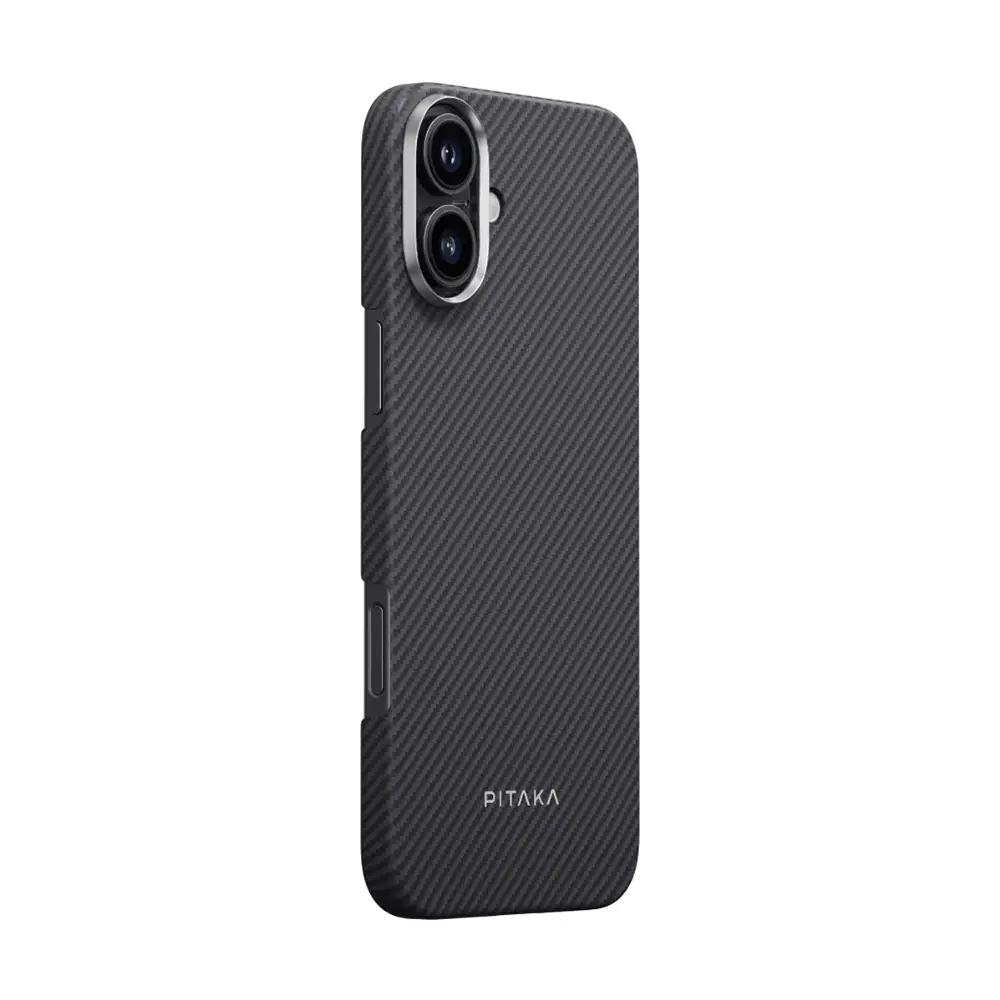 iPhone 16 Plus MagSafe Uyumlu Aramid Fiber Kılıf - Pitaka Ultra-Slim Classic
