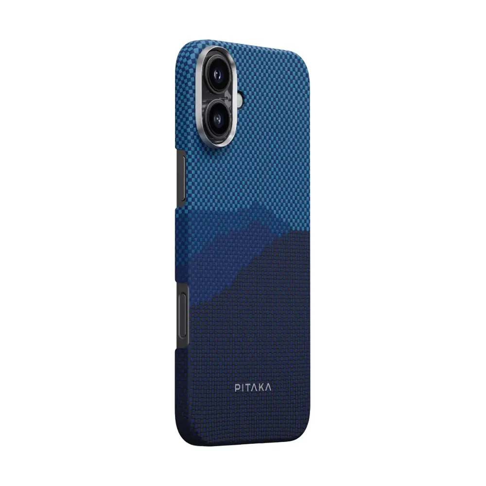 iPhone 16 Plus MagSafe Uyumlu Aramid Fiber Kılıf - Pitaka Tactile Woven Starpeak