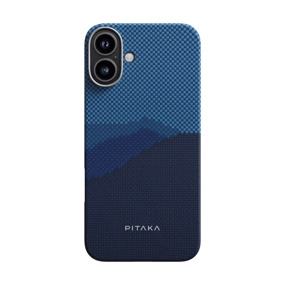 iPhone 16 Plus MagSafe Uyumlu Aramid Fiber Kılıf - Pitaka Tactile Woven Starpeak