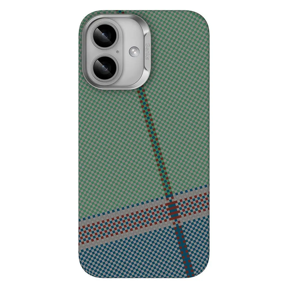 iPhone 16 Plus MagSafe Uyumlu Kevlar Kılıf - Benks ArmorAir Passion Green