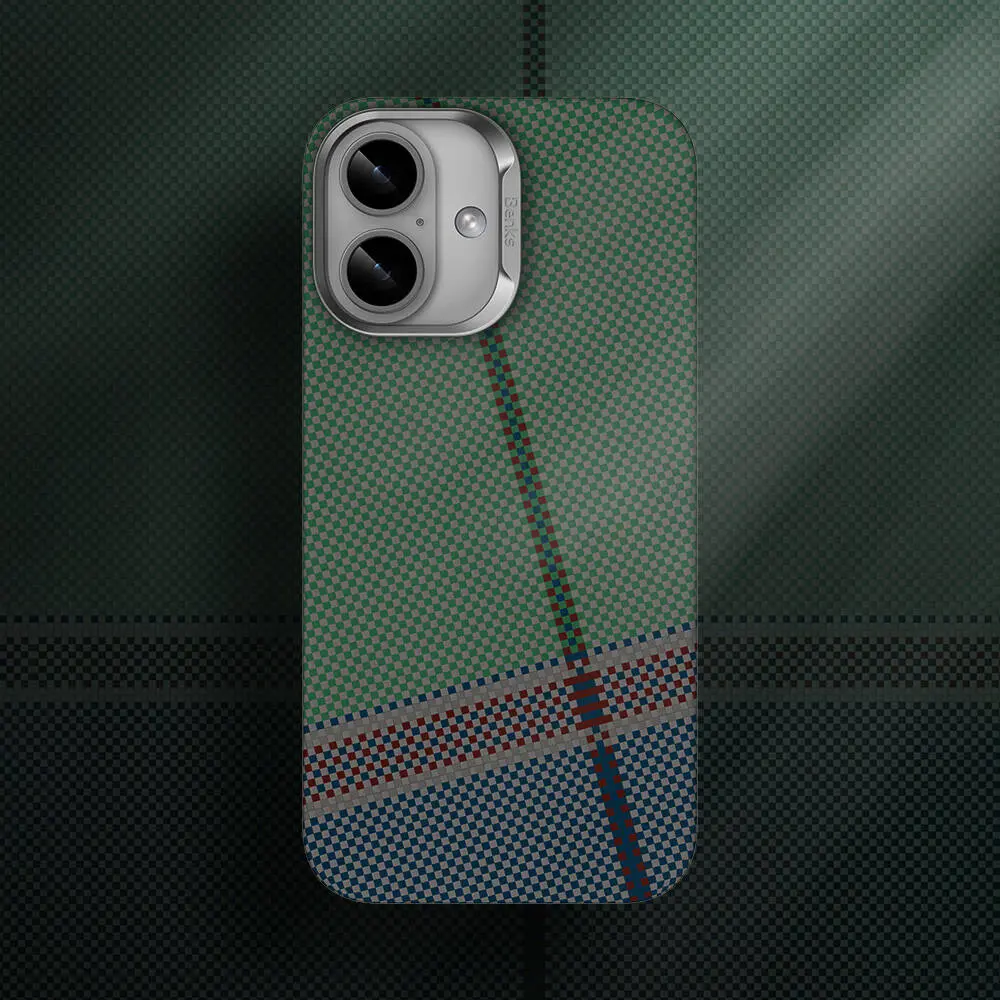 iPhone 16 Plus MagSafe Uyumlu Kevlar Kılıf - Benks ArmorAir Passion Green