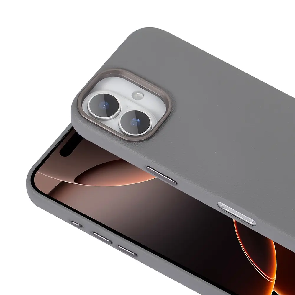iPhone 16 Plus MagSafe Uyumlu PU Deri Kılıf - Zore Adora