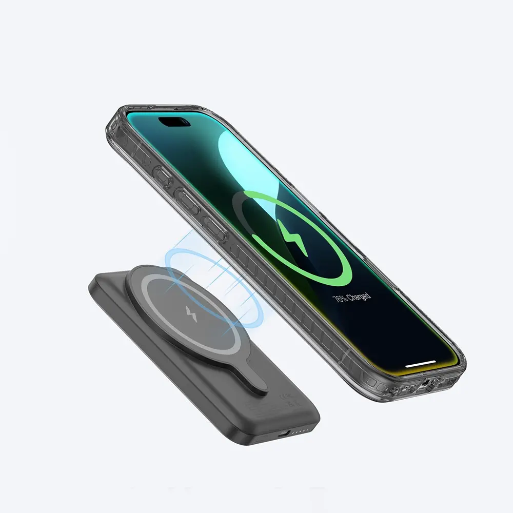 iPhone 16 Plus MagSafe Uyumlu Standlı Şeffaf Kılıf - Amazingthing Titan Pro Plus