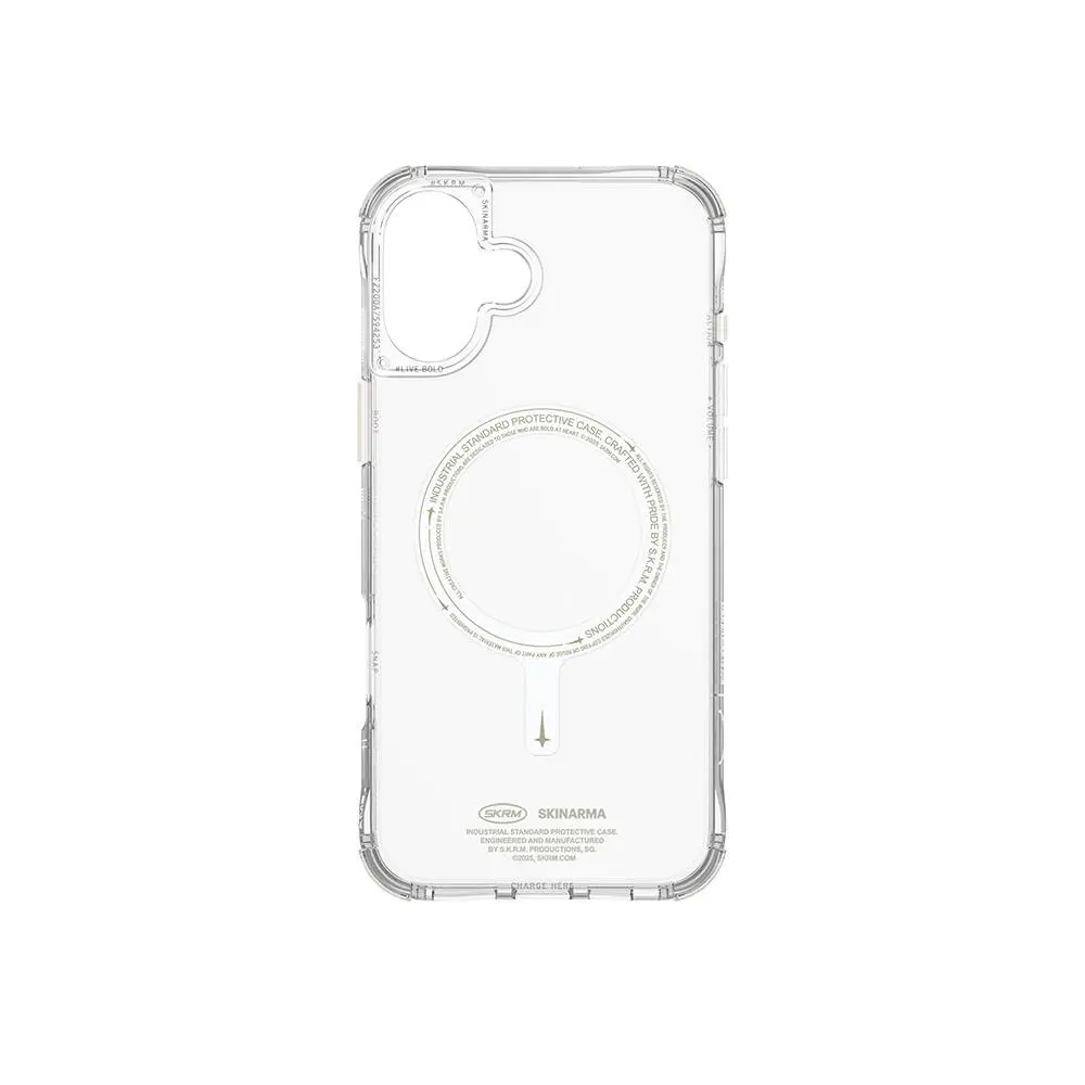 iPhone 16 Plus MagSafe Uyumlu Şeffaf Kılıf - Skinarma Saido Nightglow