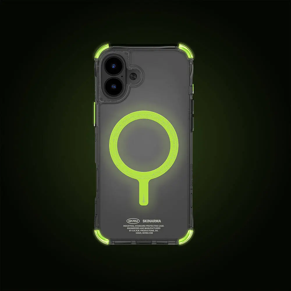 iPhone 16 Plus MagSafe Uyumlu Şeffaf Kılıf - Skinarma Saido Nightglow