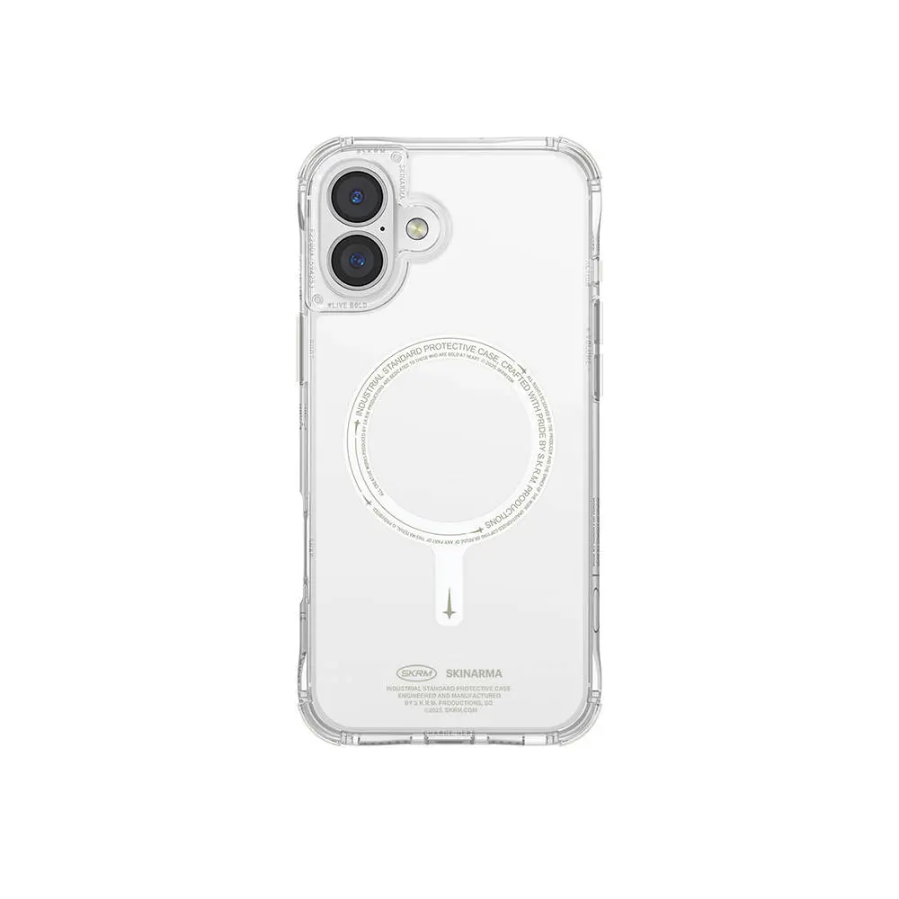 iPhone 16 Plus MagSafe Uyumlu Şeffaf Kılıf - Skinarma Saido Nightglow