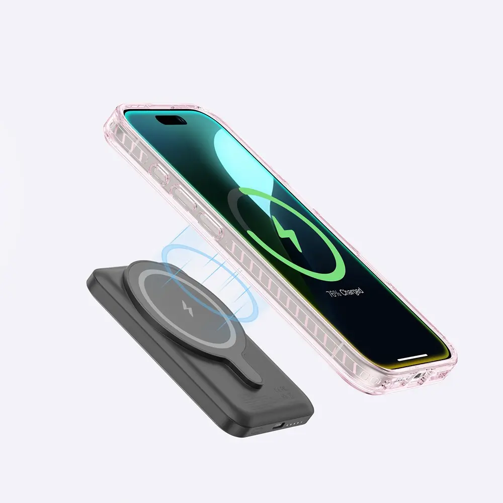 iPhone 16 Plus MagSafe Uyumlu Yüzük Standlı Şeffaf Kılıf - Amazingthing Titan Pro