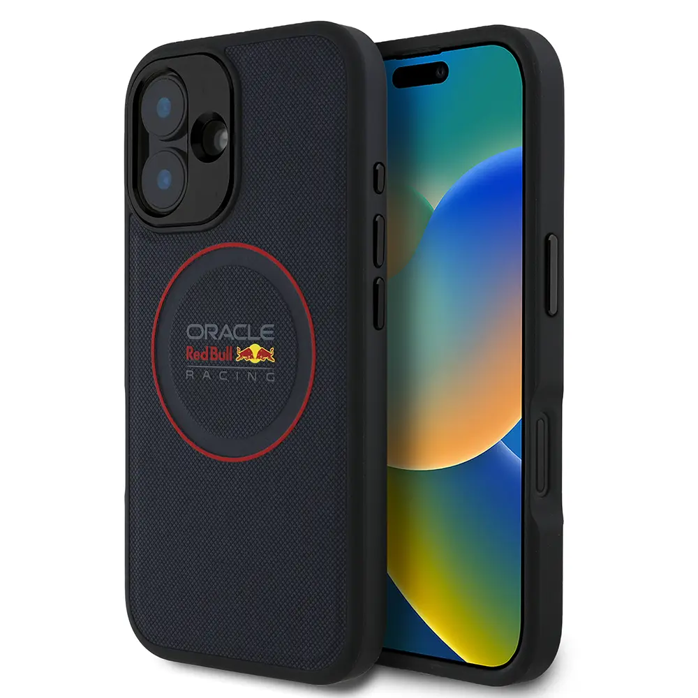 iPhone 16 Plus MagSafe Uyumlu PU Deri Kılıf - Redbull Lisanslı