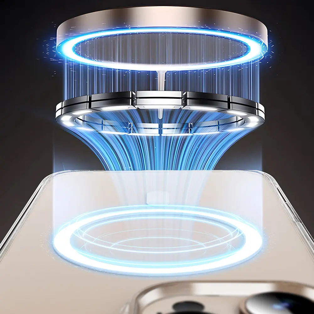 iPhone 16 Plus MagSafe Uyumlu Şeffaf Kılıf - Wiwu Magnetic Crystal