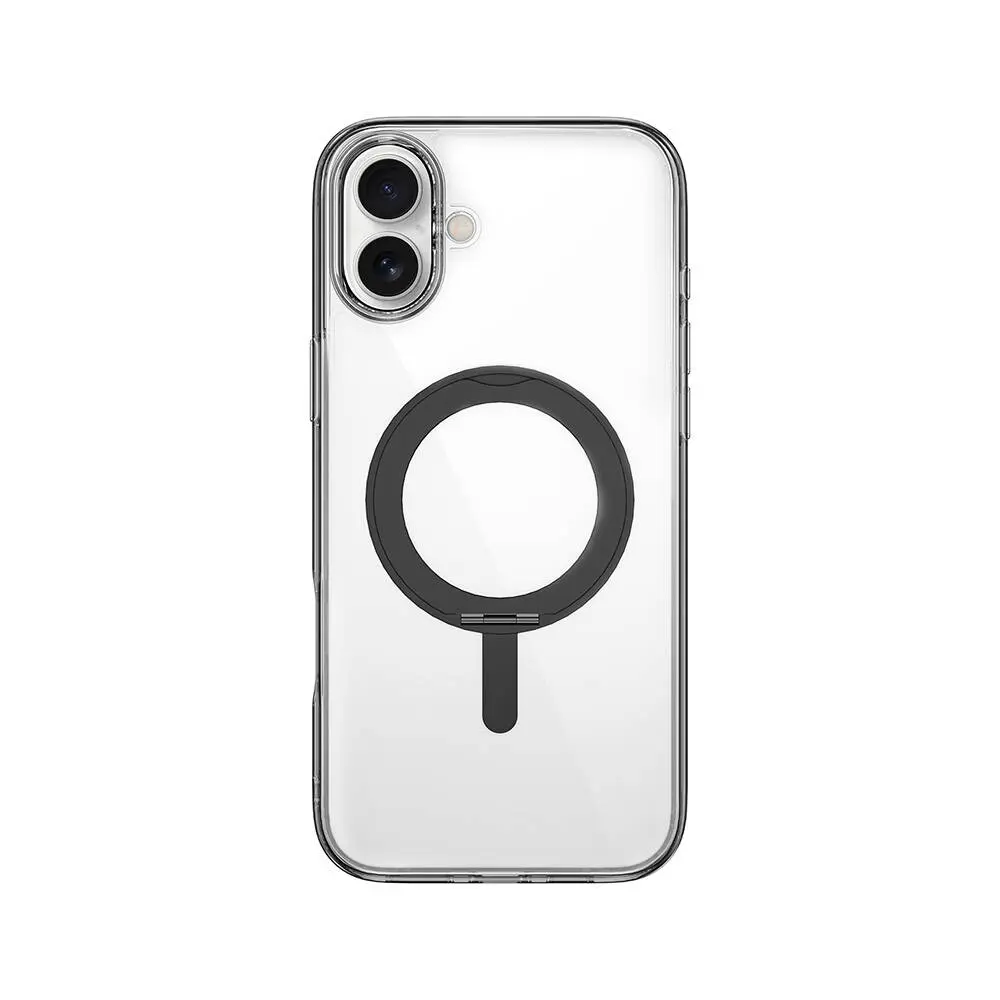 iPhone 16 Plus MagSafe Uyumlu Standlı Şeffaf Kılıf - Wiwu iShield Ultra