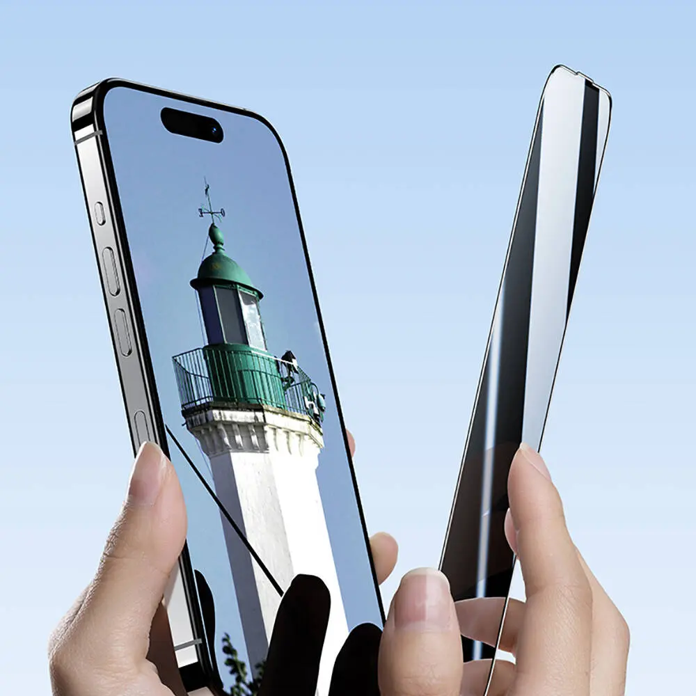 iPhone 16 Plus Gizlilik Ekran Koruyucu 10'lu Paket - Benks Privacy Air Shield