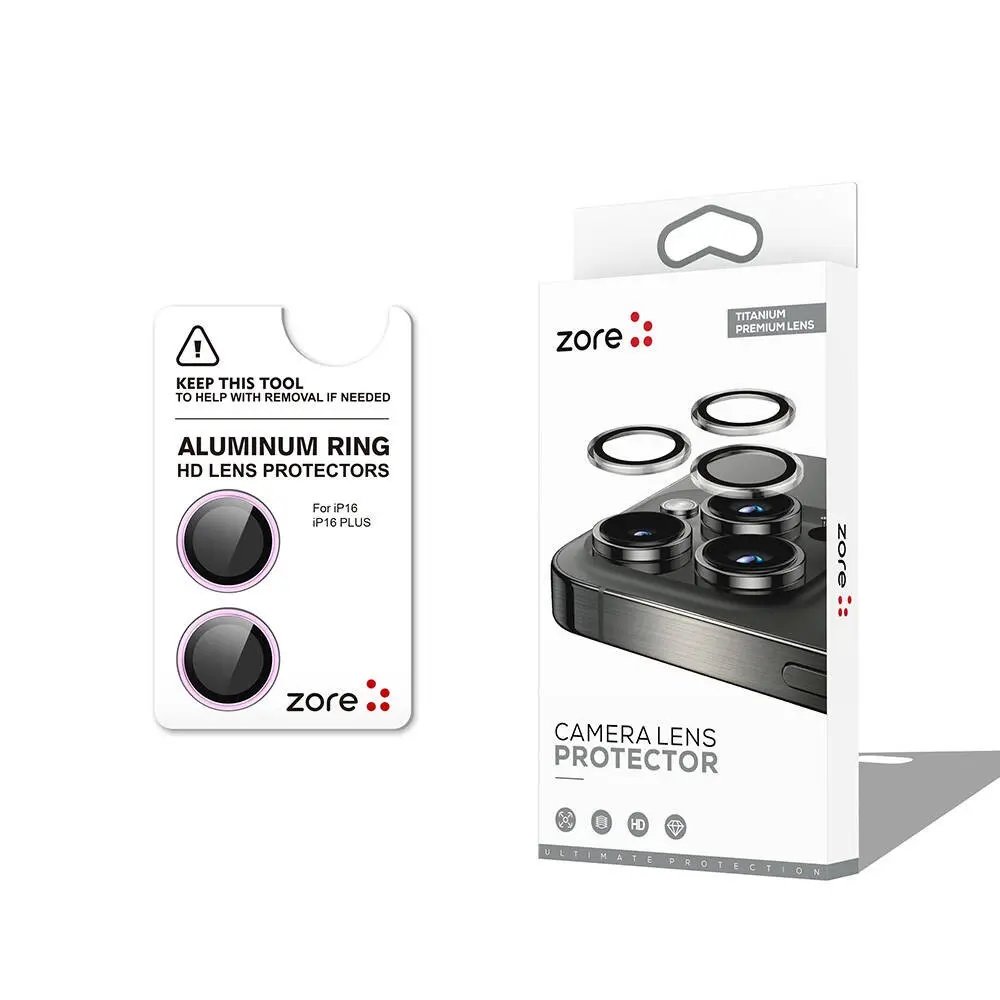 iPhone 16 Plus Safir Kamera Lens Koruyucu, Anti-Reflective - Zore CL-12