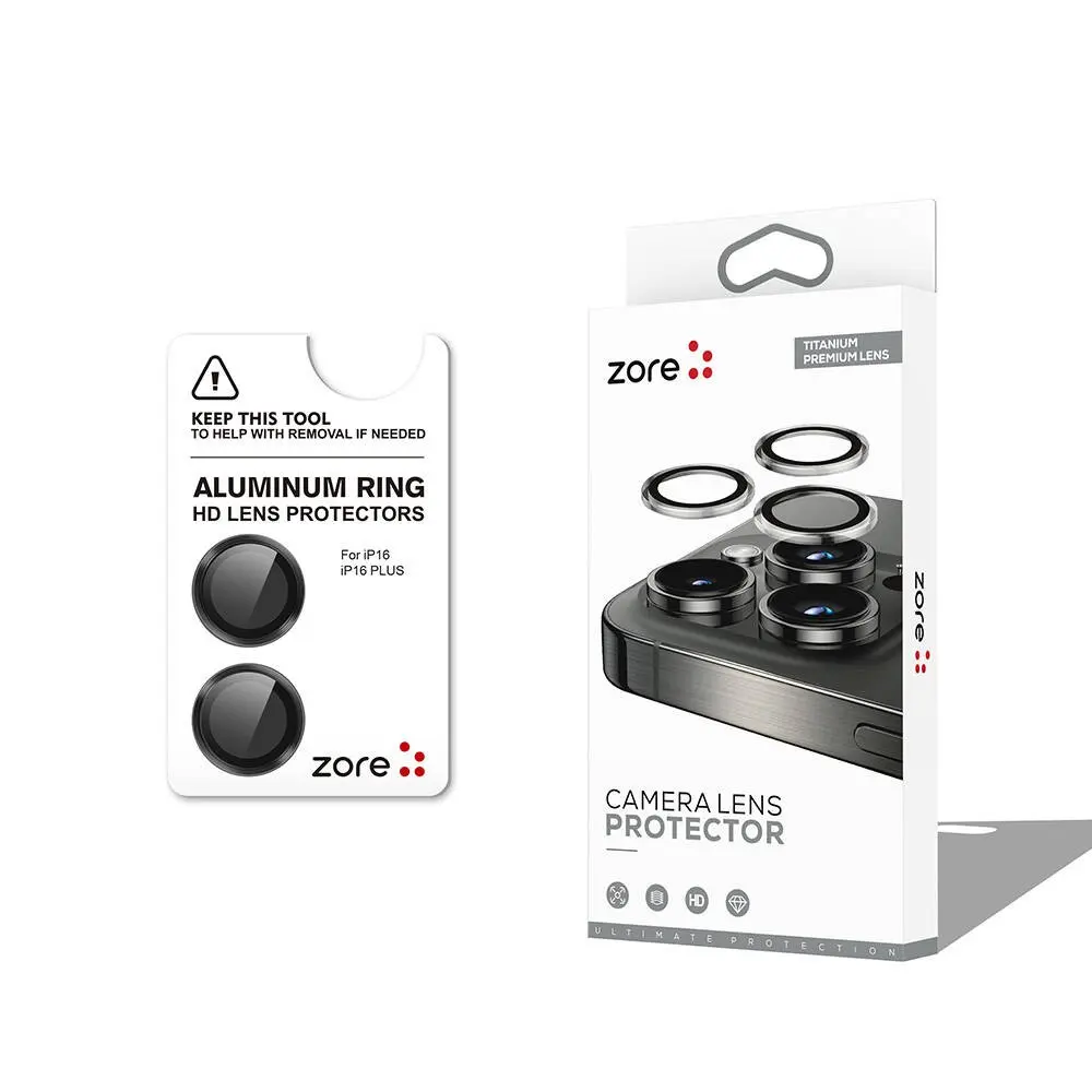 iPhone 16 Plus Safir Kamera Lens Koruyucu, Anti-Reflective - Zore CL-12
