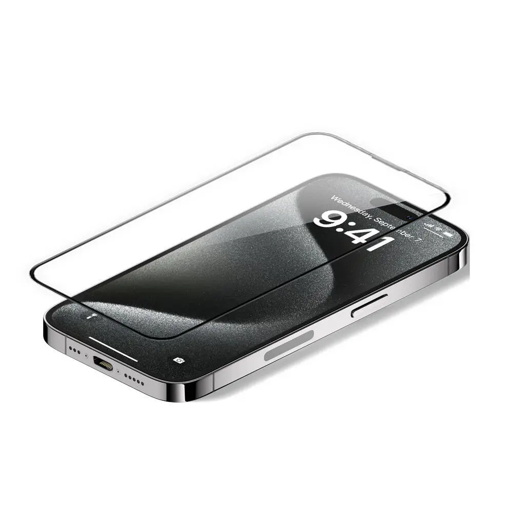 iPhone 16 Pro Temperli Cam Ekran Koruyucu - Wiwu GT-017 Safir Kaplama
