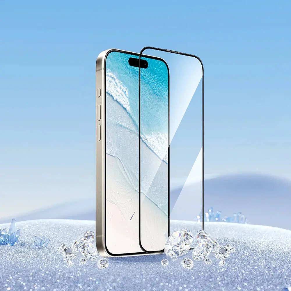 iPhone 16 Pro Temperli Cam Ekran Koruyucu - Wiwu GT-017 Safir Kaplama