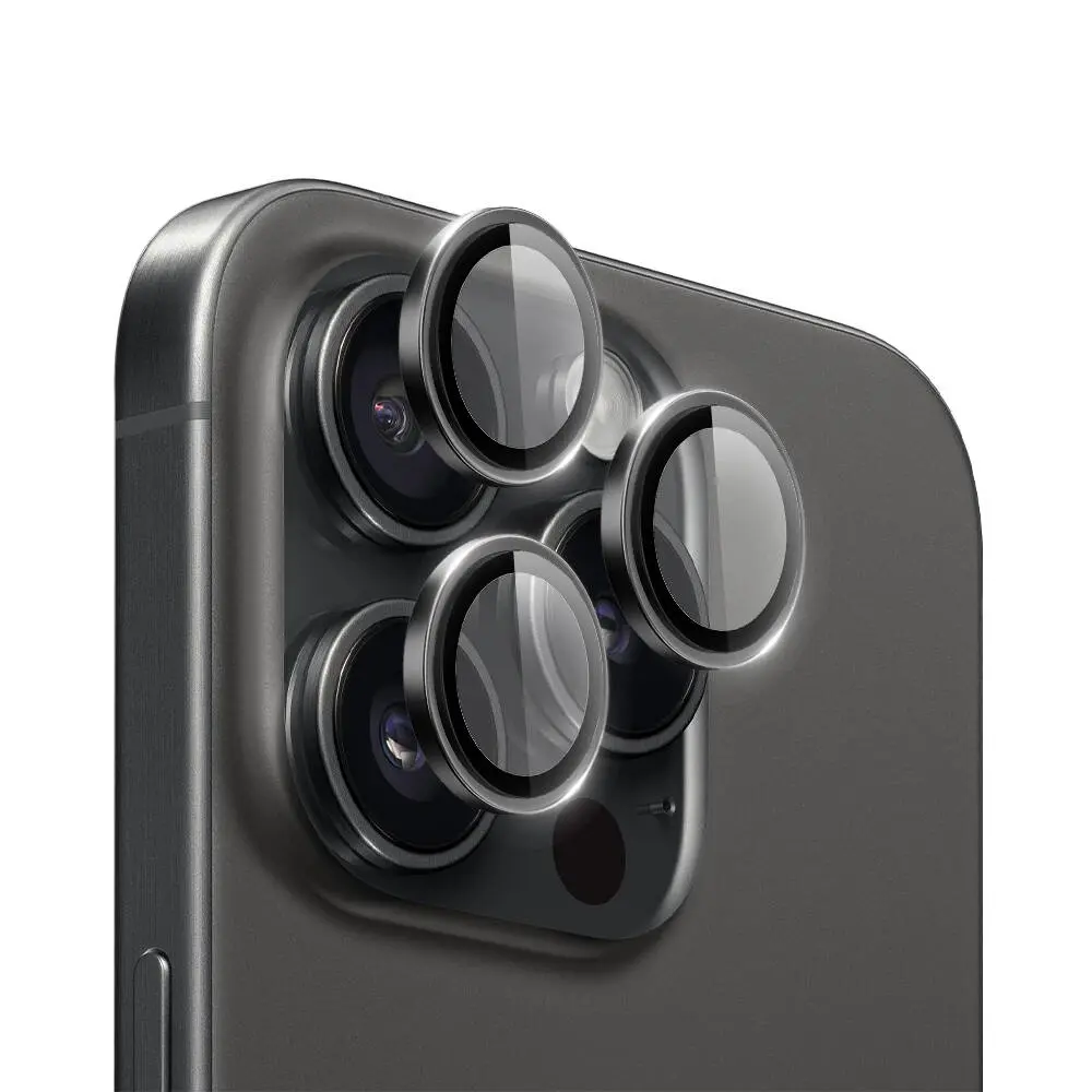 iPhone 16 Pro Metal Kamera Lens Koruyucu - Wiwu LG-004 PVD Lens Guard