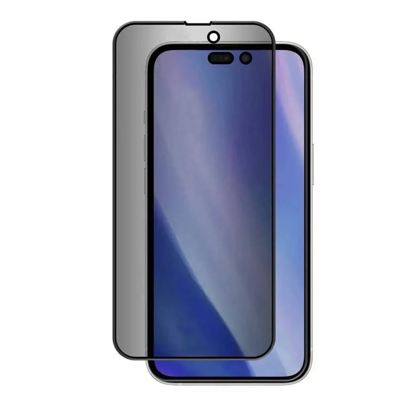 iPhone 16 Pro Gizlilik Ekran Koruyucu, Kavisli Kenar - Zore Kor Privacy