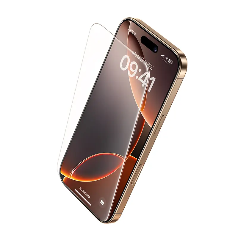 iPhone 16 Pro Tam Kaplayan Şeffaf Ekran Koruyucu - Benks InvisiWarrior