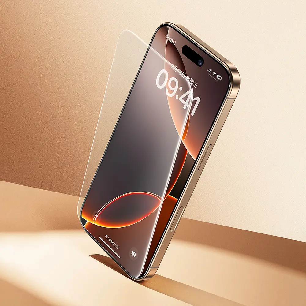 iPhone 16 Pro Tam Kaplayan Şeffaf Ekran Koruyucu - Benks InvisiWarrior