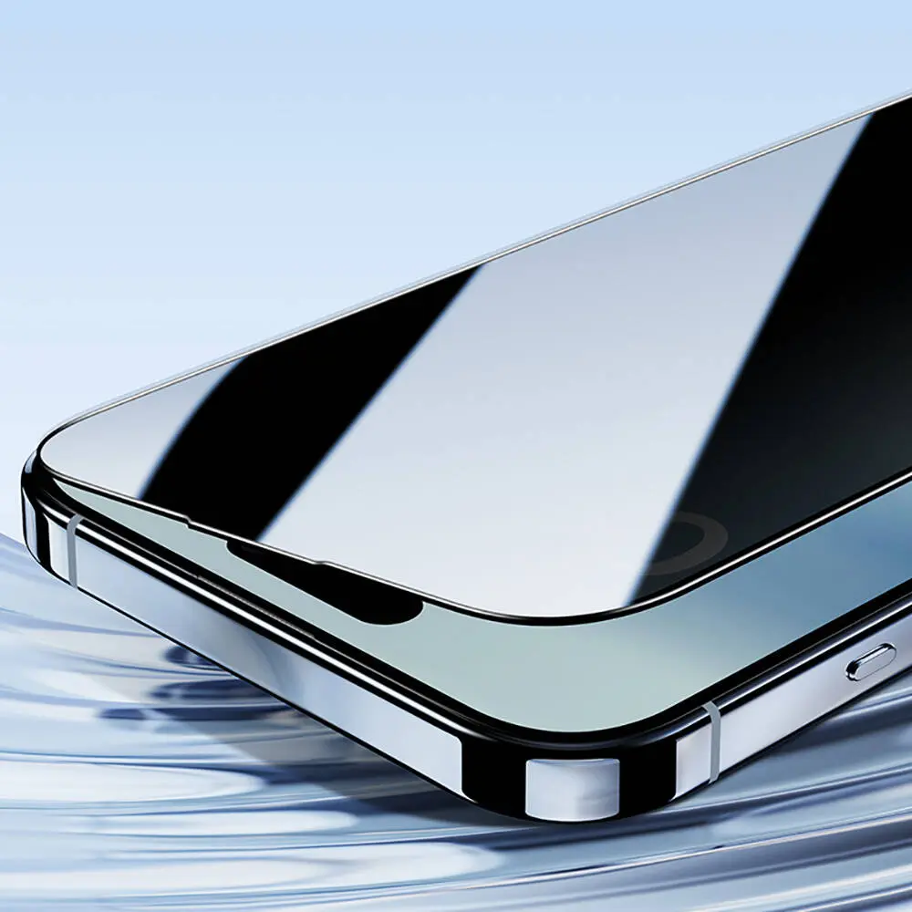 iPhone 16 Pro Gizlilik Ekran Koruyucu, 0.3 mm Temperli Cam - Benks Ultra Shield