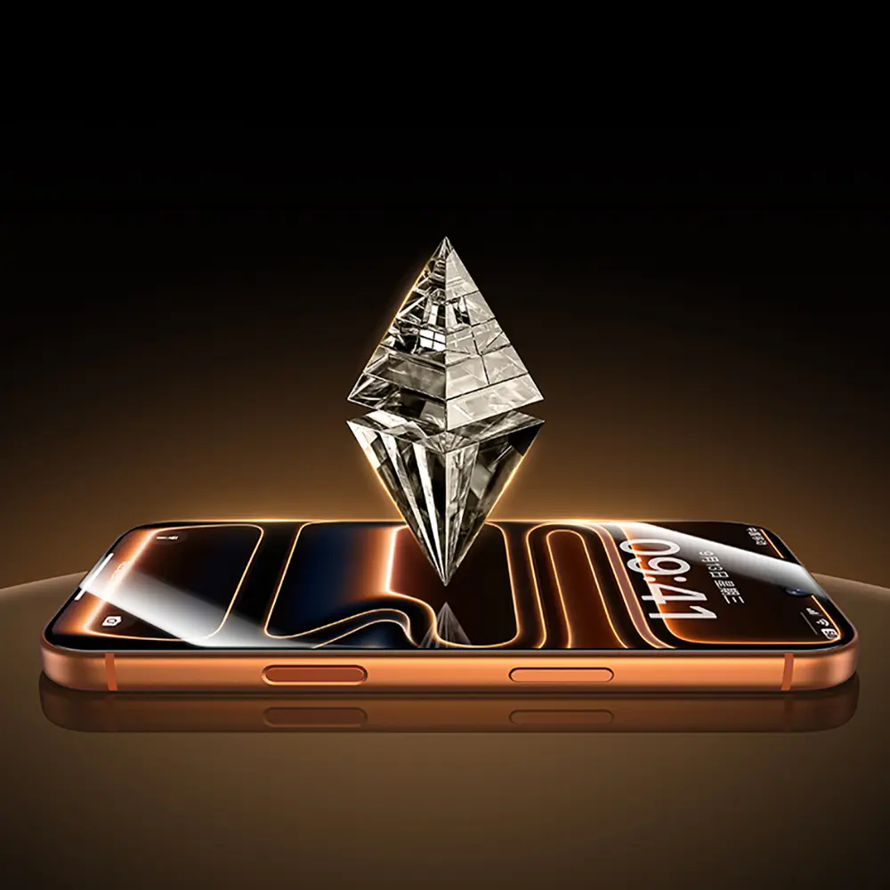 iPhone 16 Pro Safir Kaplamalı Cam Ekran Koruyucu - Benks Glass Warrior 2.0 EZFita