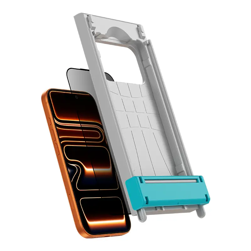 iPhone 16 Pro Hayalet Cam Ekran Koruyucu - Benks Glass Warrior 2.0 EZFita