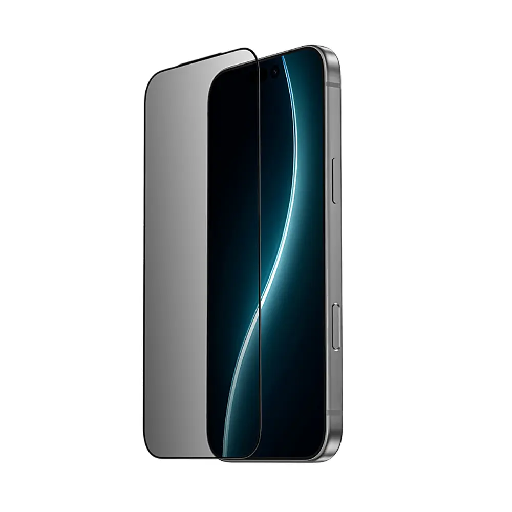 iPhone 16 Pro Gizlilik Cam Ekran Koruyucu - Benks OmniWarrior Privacy
