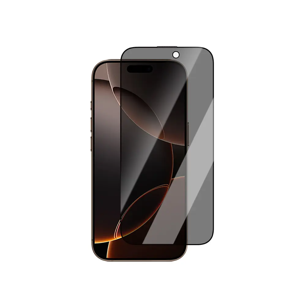iPhone 16 Pro Gizlilik Filtreli Temperli Cam Ekran Koruyucu - CaseWorld Crystal Shadow