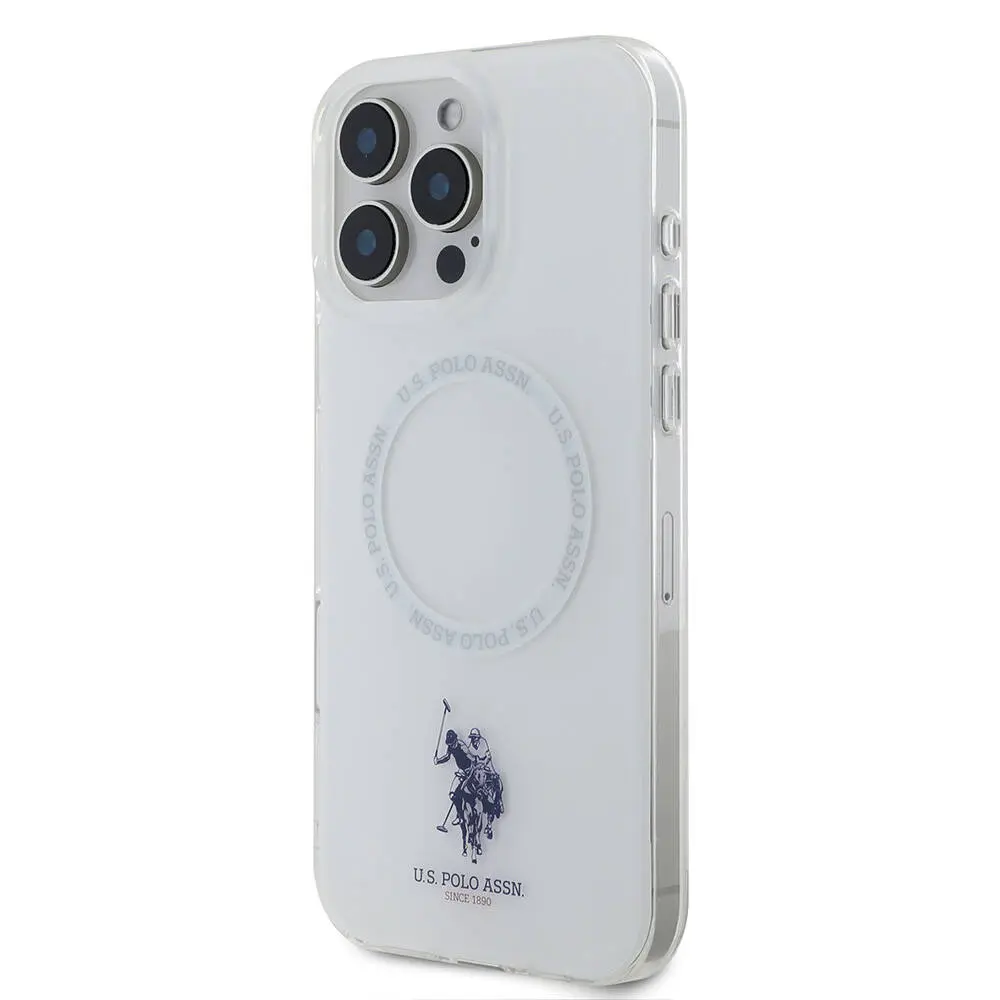 iPhone 16 Pro MagSafe Uyumlu Ring Kapak - U.S. Polo Assn. Double Horse