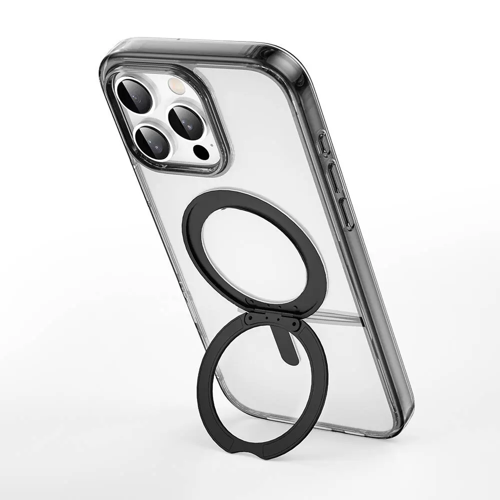 iPhone 16 Pro MagSafe Uyumlu Standlı Şeffaf Kılıf - Wiwu iShield Ultra
