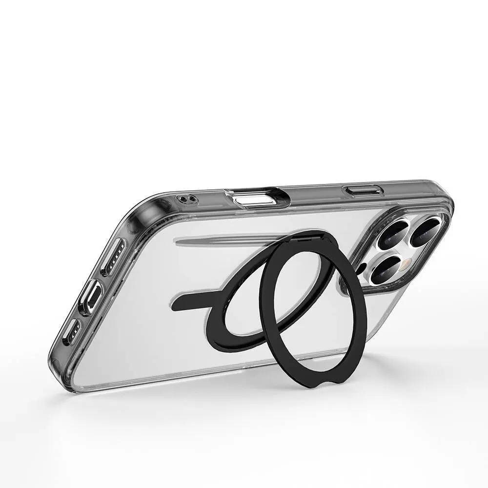 iPhone 16 Pro MagSafe Uyumlu Standlı Şeffaf Kılıf - Wiwu iShield Ultra