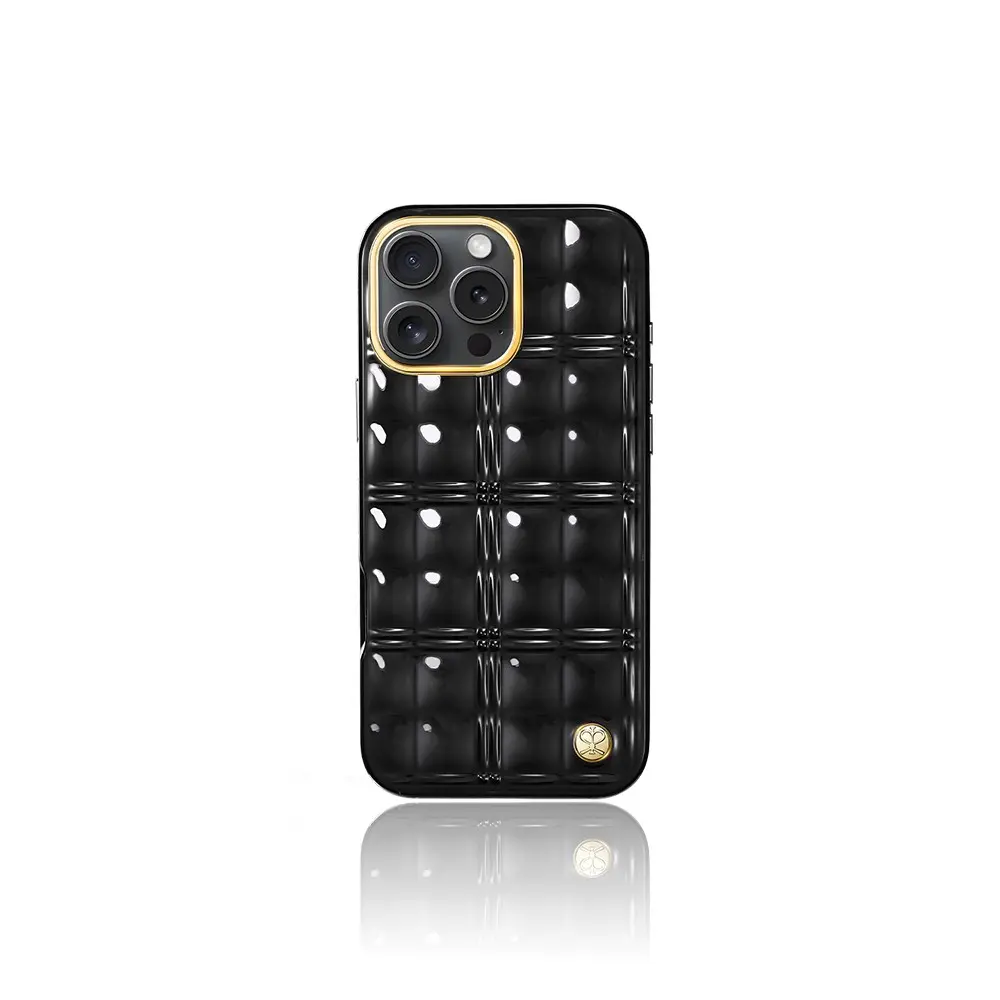 iPhone 16 Pro Askı Aparatlı Metal Grid Kılıf - Pynana