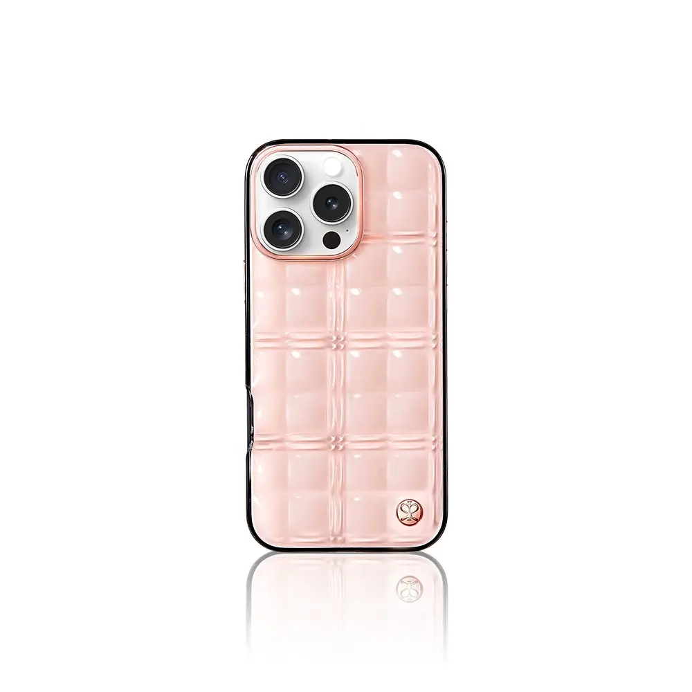 iPhone 16 Pro Askı Aparatlı Metal Grid Kılıf - Pynana