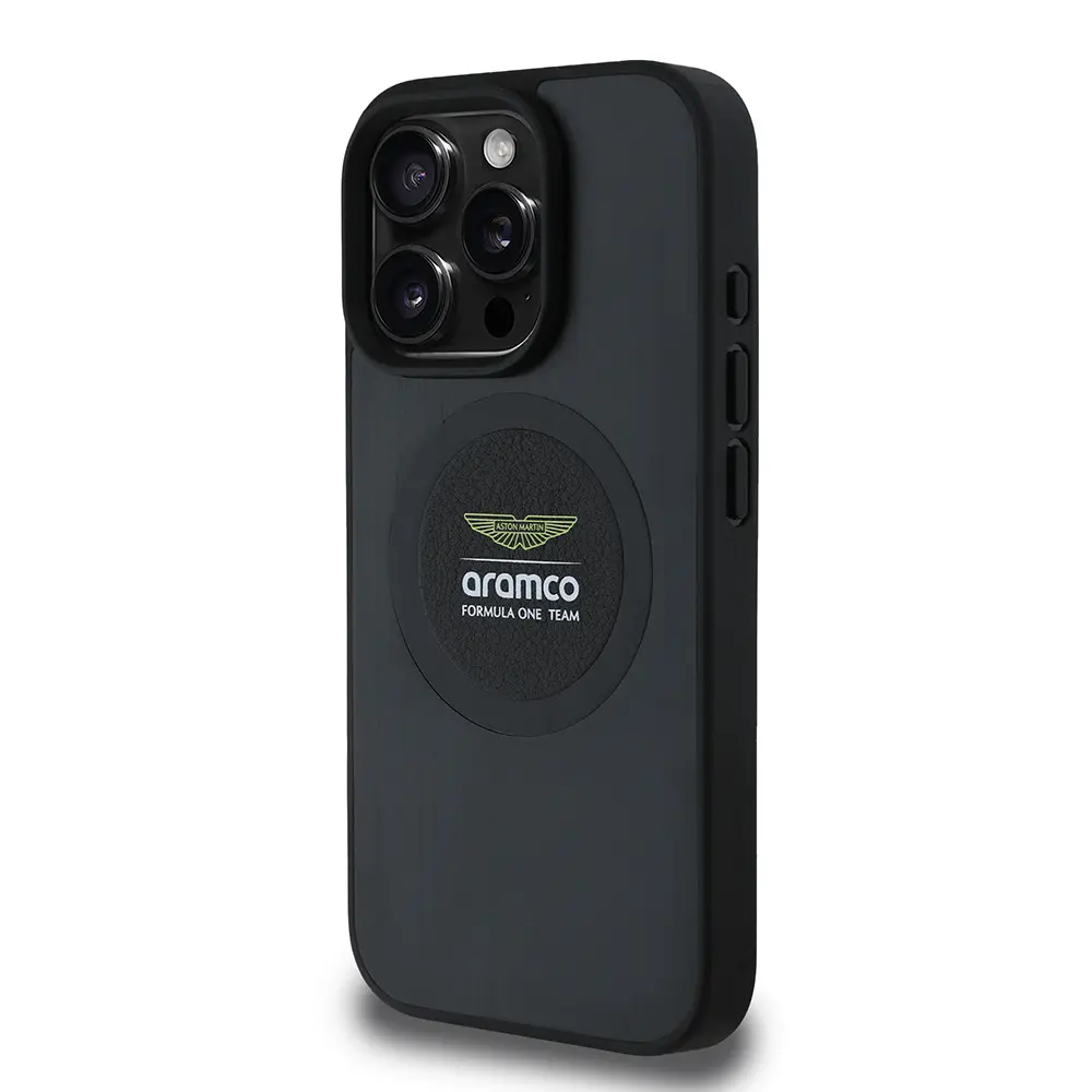 iPhone 16 Pro MagSafe Uyumlu Alüminyum Arka Yüzeyli Kılıf - Aston Martin Formula One Team