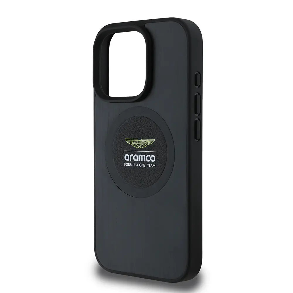 iPhone 16 Pro MagSafe Uyumlu Alüminyum Arka Yüzeyli Kılıf - Aston Martin Formula One Team