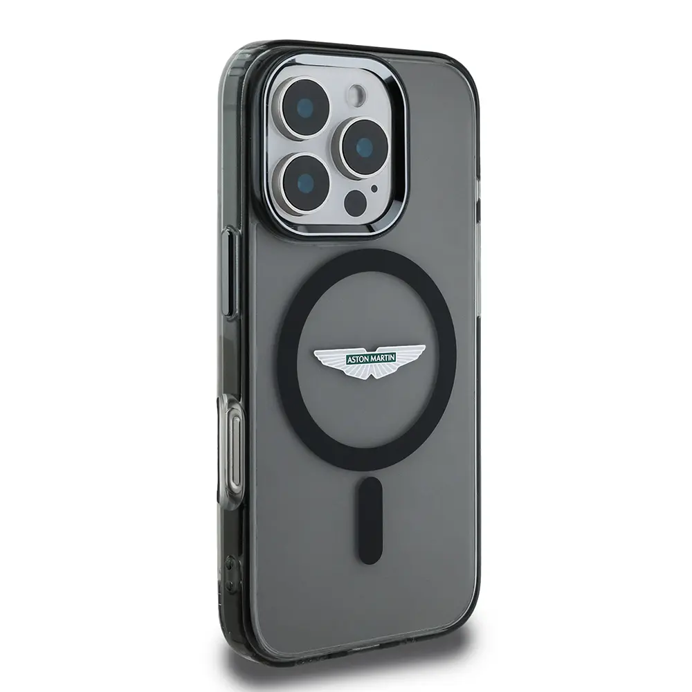 iPhone 16 Pro MagSafe Uyumlu Kılıf - Aston Martin Lisanslı Buzlu Kapak
