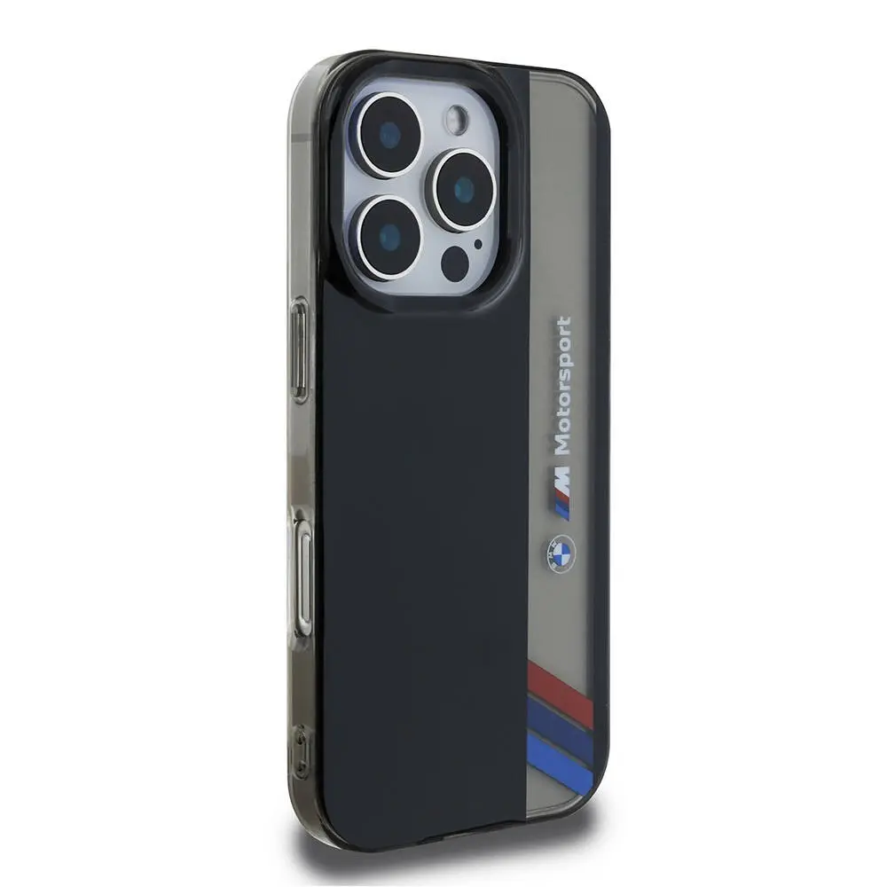 iPhone 16 Pro Lisanslı BMW M Logolu Motorsport Kılıf - Siyah