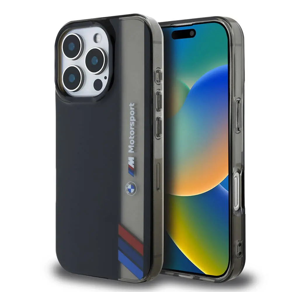 iPhone 16 Pro Lisanslı BMW M Logolu Motorsport Kılıf - Siyah