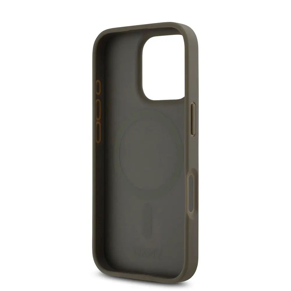 iPhone 16 Pro MagSafe Uyumlu 3D Desenli Kılıf - DKNY Repeat Pattern