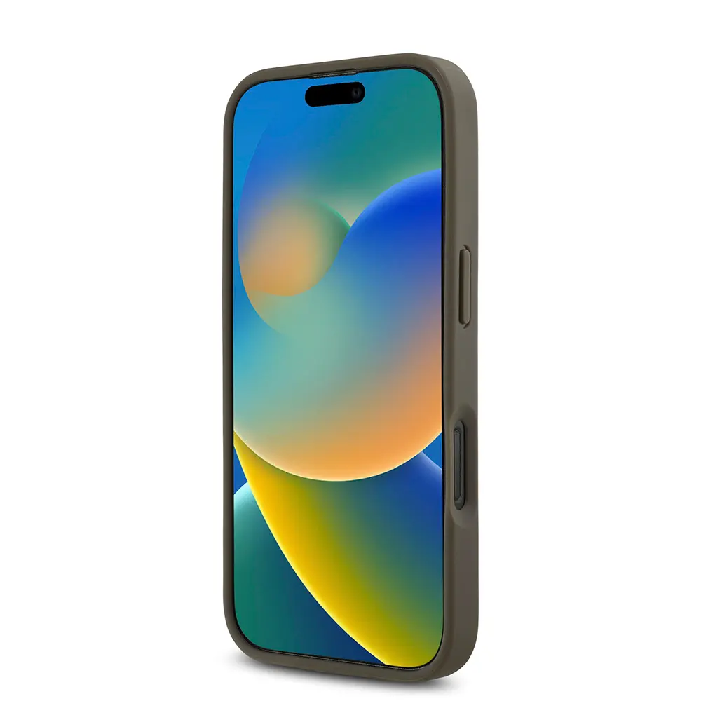 iPhone 16 Pro MagSafe Uyumlu 3D Desenli Kılıf - DKNY Repeat Pattern