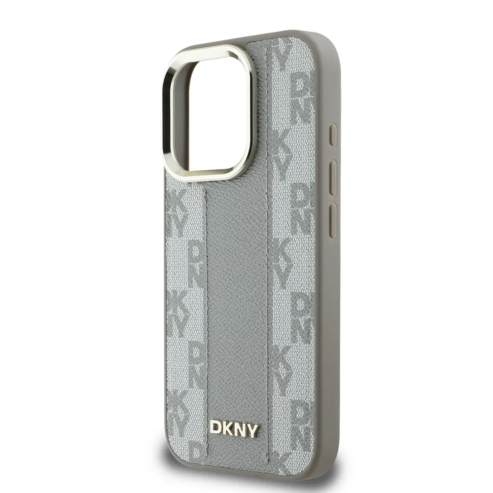 iPhone 16 Pro MagSafe Uyumlu 3D Checkered Desenli Kılıf - DKNY